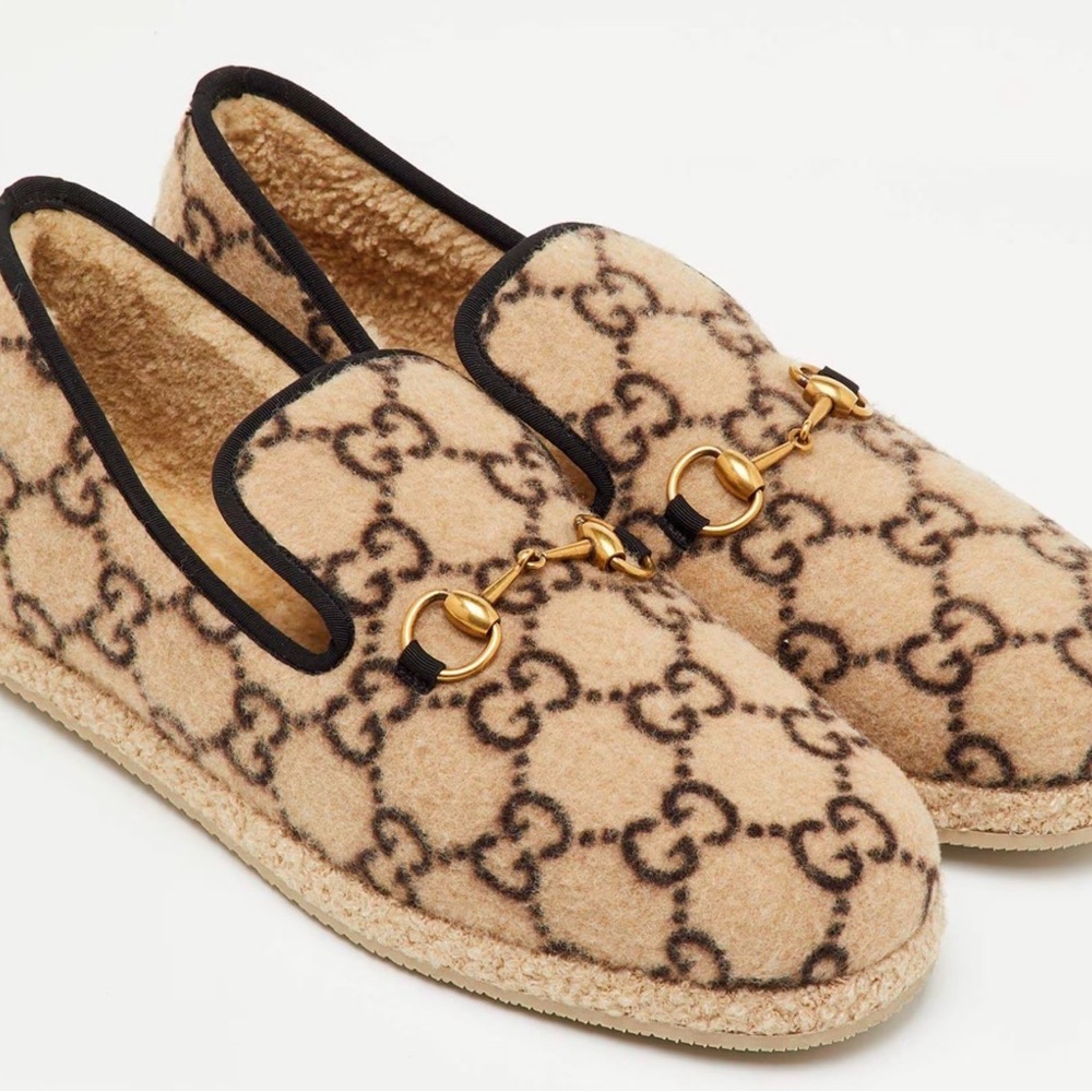 Gucci Men's Beige and Black Slip on loafers - Picture 2 of 6